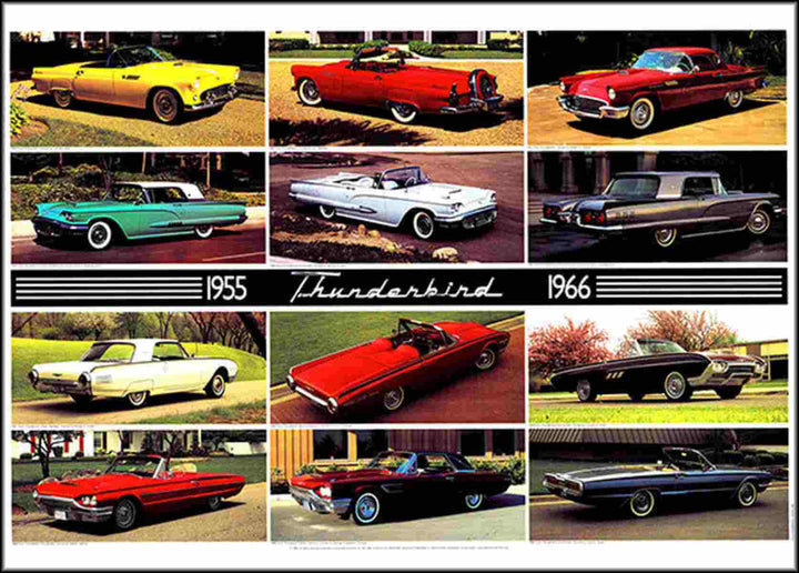 Ford Thunderbird 1955-1966 Poster, Poster-Motiv