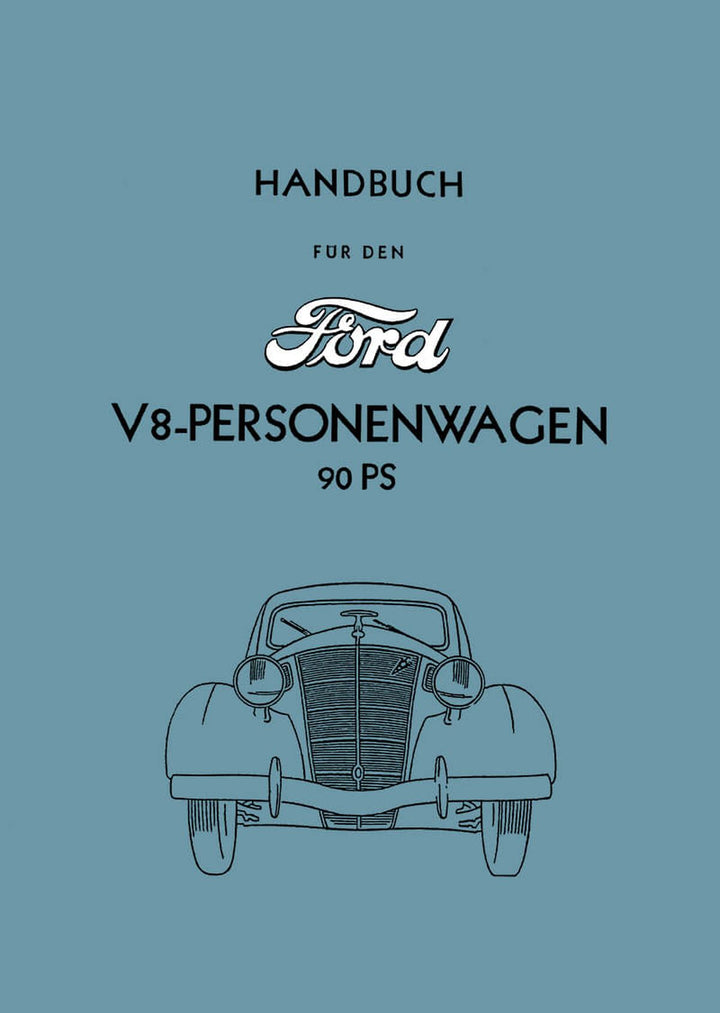 Ford V8 Personenwagen Betriebsanleitung, Buchcover