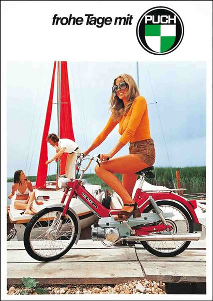Puch Maxi "frohe Tage mit Puch" Poster, Poster-Motiv
