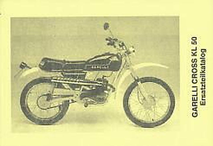 Garelli Cross KL50 Ersatzteilkatalog, Buchcover