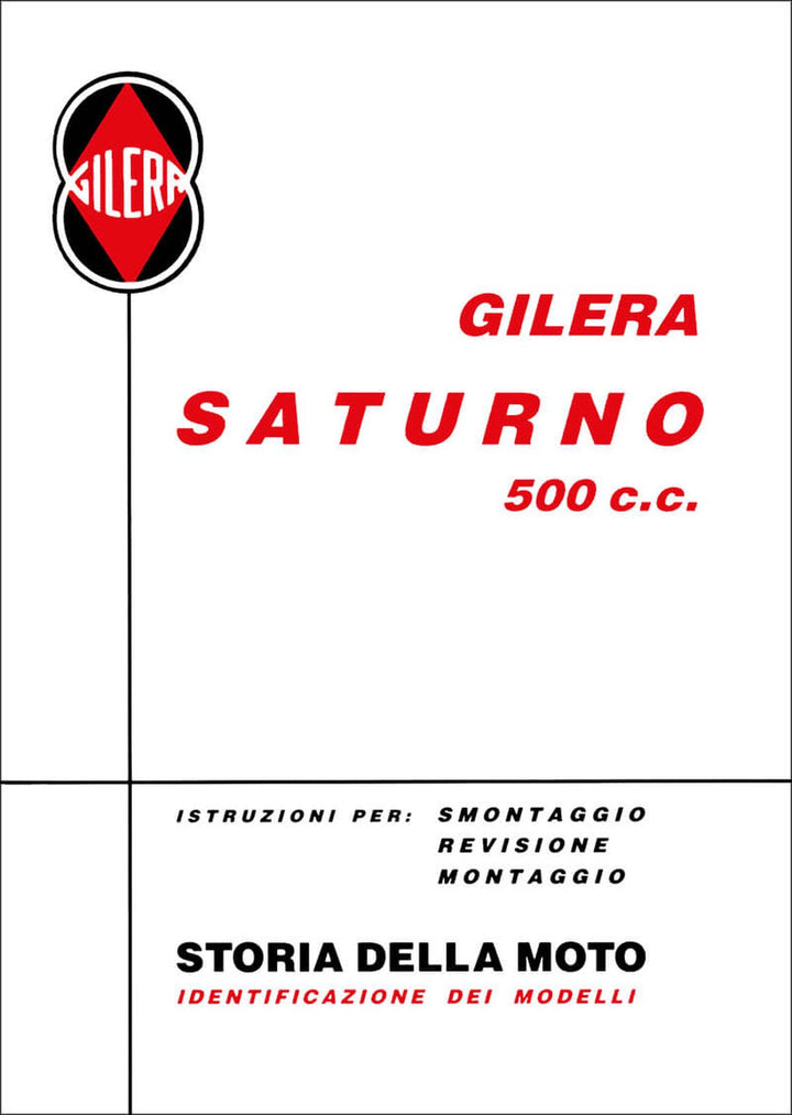 Gilera Saturno 500 Turismo und Sport Reparaturanleitung, Buchcover