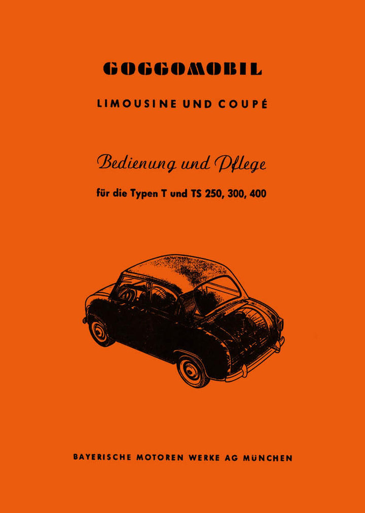 Glas Goggomobil T und TS Betriebsanleitung, Buchcover