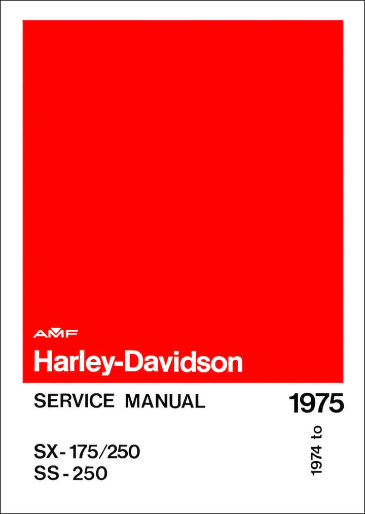 Harley-Davidson Aermacchi SX175 SX250 SS250 Service Manual, Buchcover