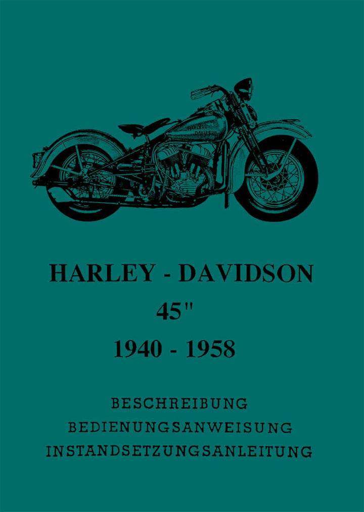Harley-Davidson Modelle 1940 bis 1958 Betriebsanleitung, Buchcover