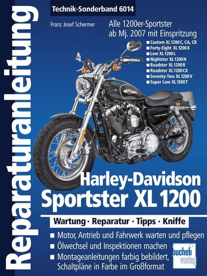 Harley-Davidson Sportster XL 1200 - Reparaturbuch, Buchcover