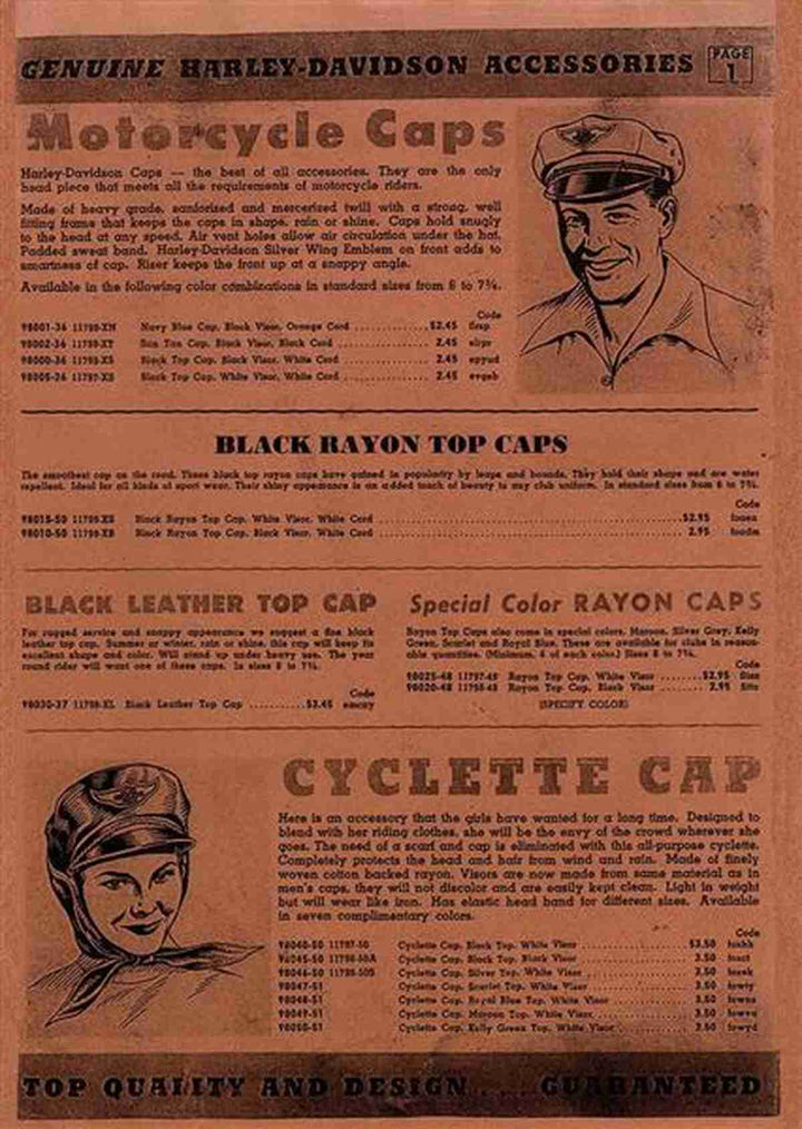 Harley-Davidson Accessories 1950, Buchcover