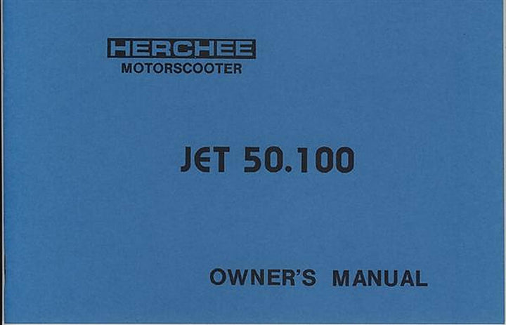 Herchee Jet 50 und 100 cc Motorscooter, Betriebsanleitung, Buchcover