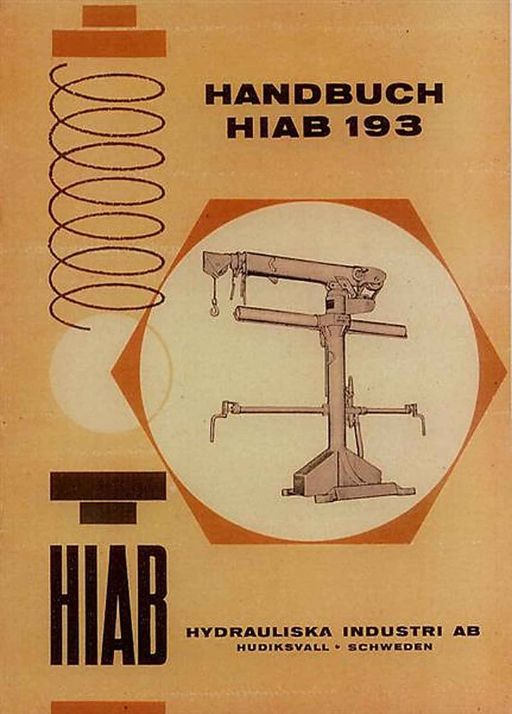 Hiab LKW-Kran Typ 193, Betriebsanleitung, Buchcover