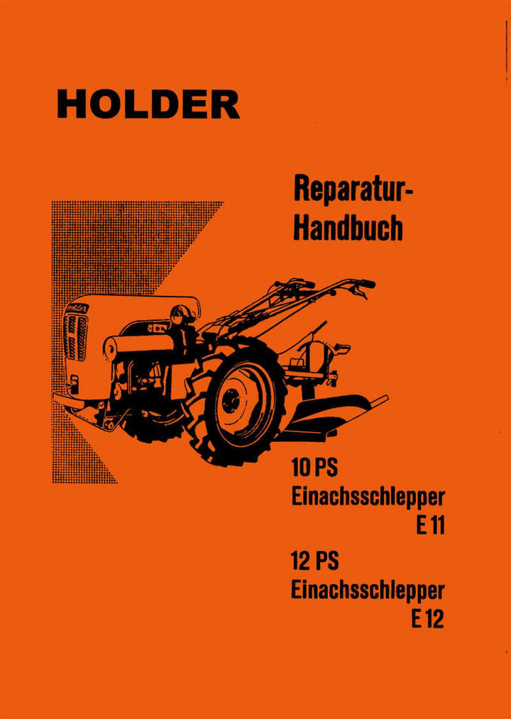 Holder E11 und E12 Reparaturanleitung, Buchcover