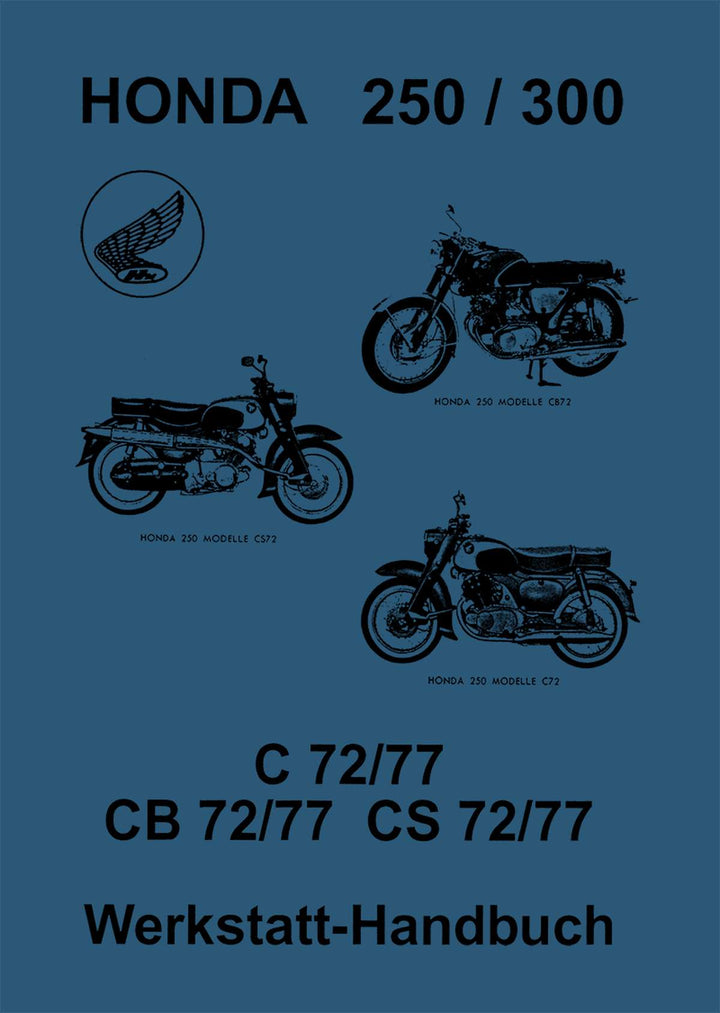 Honda C72 C77 CB72 CB77 CS72 CS77 Werkstatthandbuch, Buchcover