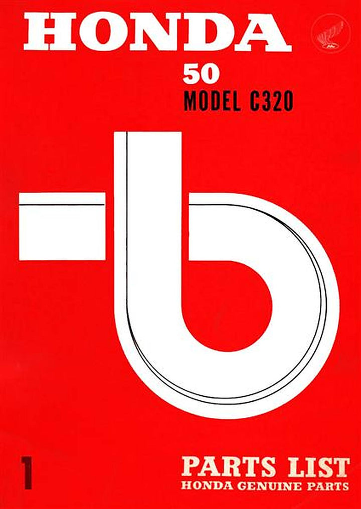 Honda C320 Parts List, Buchcover