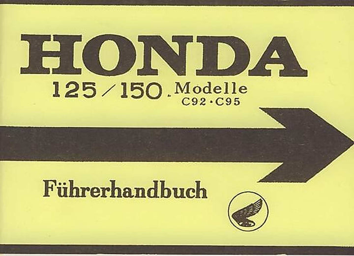 Honda C92 C95 Fahrerhandbuch, Buchcover
