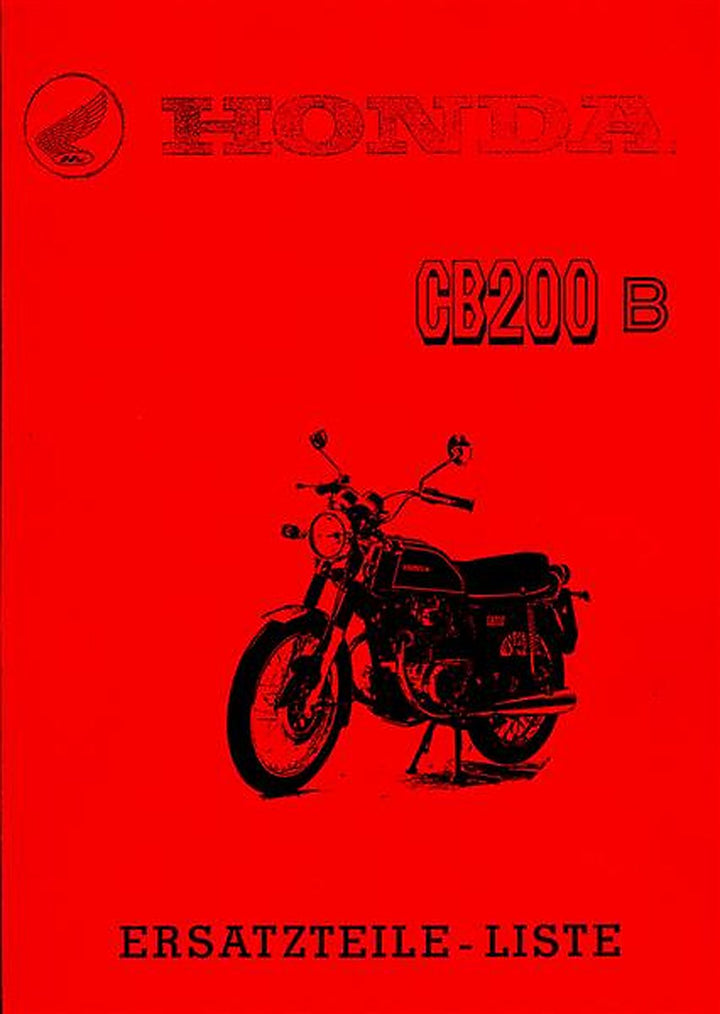 Honda CB 200 B Ersatzteilkatalog, Buchcover