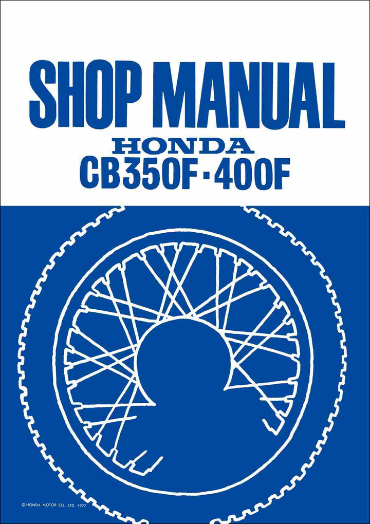 Honda CB350F CB400F Shop Manual, Buchcover