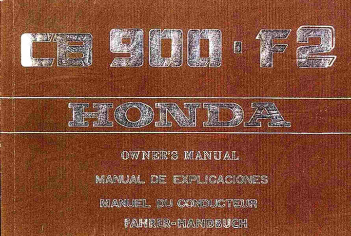 Honda CB900-F2 Fahrerhandbuch, Buchcover