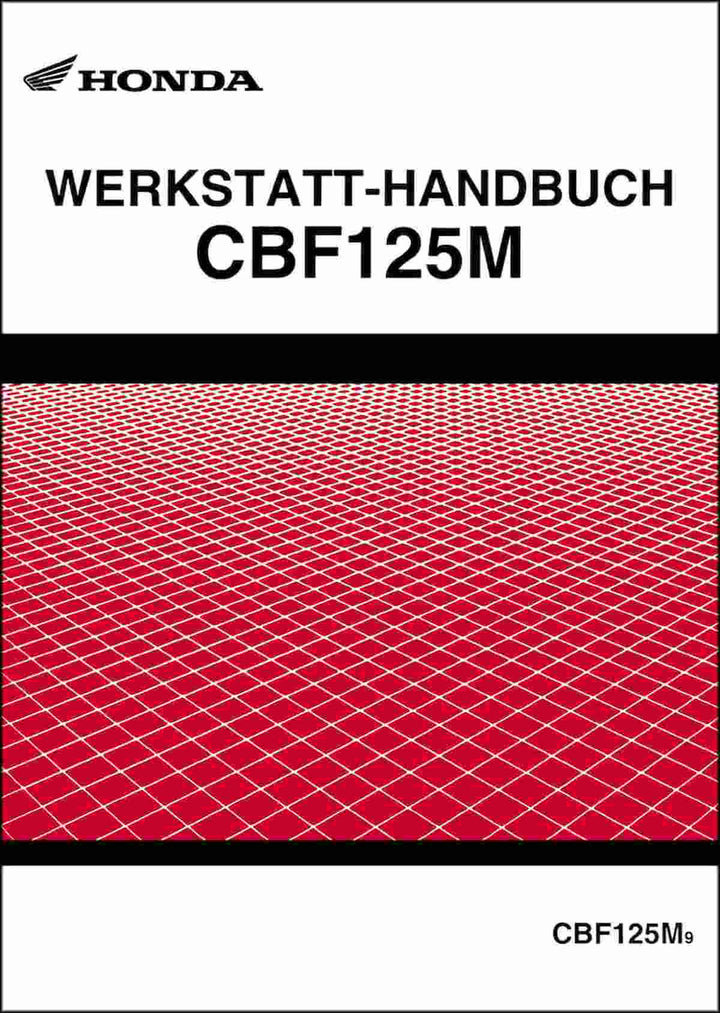 Honda CBF125M Reparaturanleitung, Buchcover