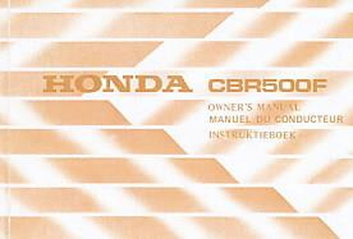 Honda CBR500F Fahrerhandbuch, Buchcover