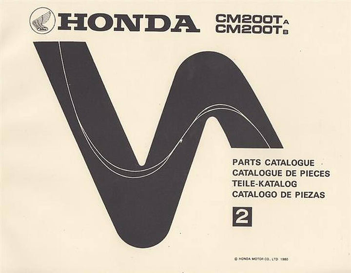 Honda CM200TA CM200TB Teilekatalog, Buchcover