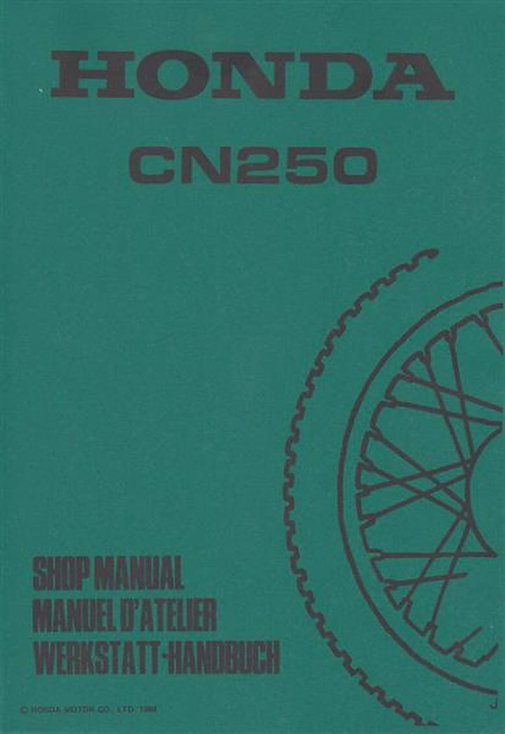 Honda CN250 Reparaturanleitung, Buchcover