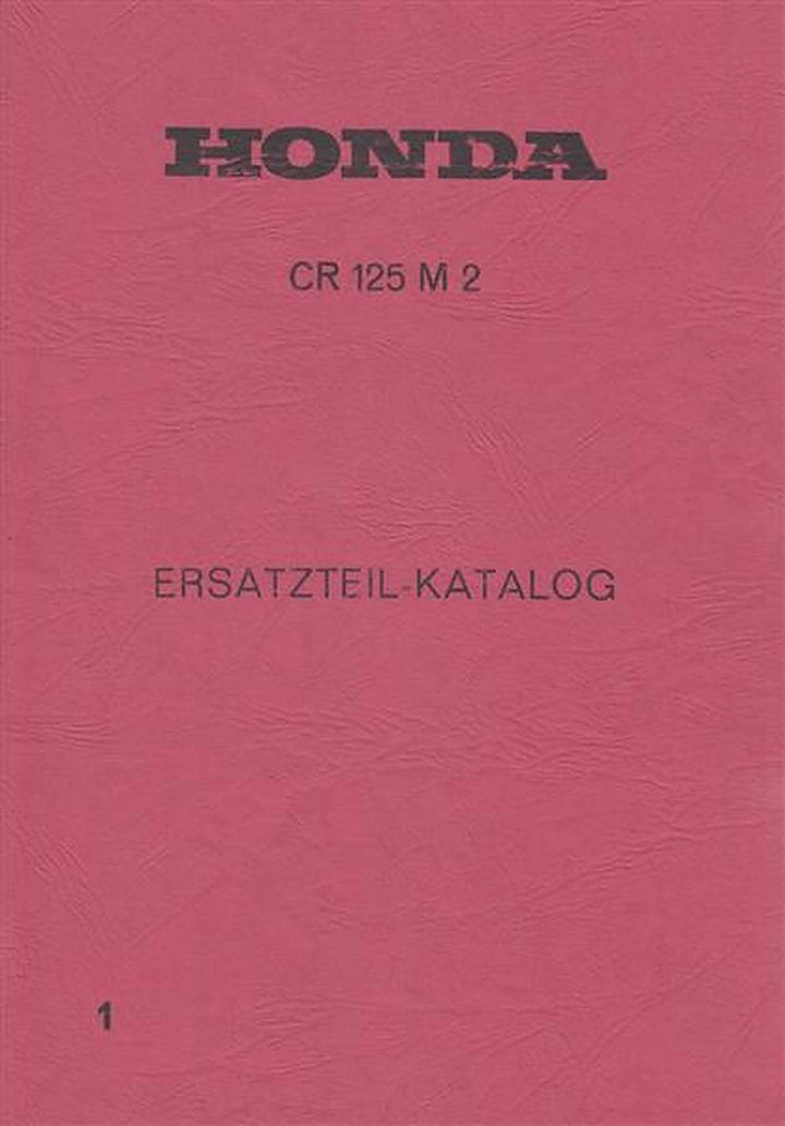 Honda CR125M2 Ersatzteilkatalog, Buchcover