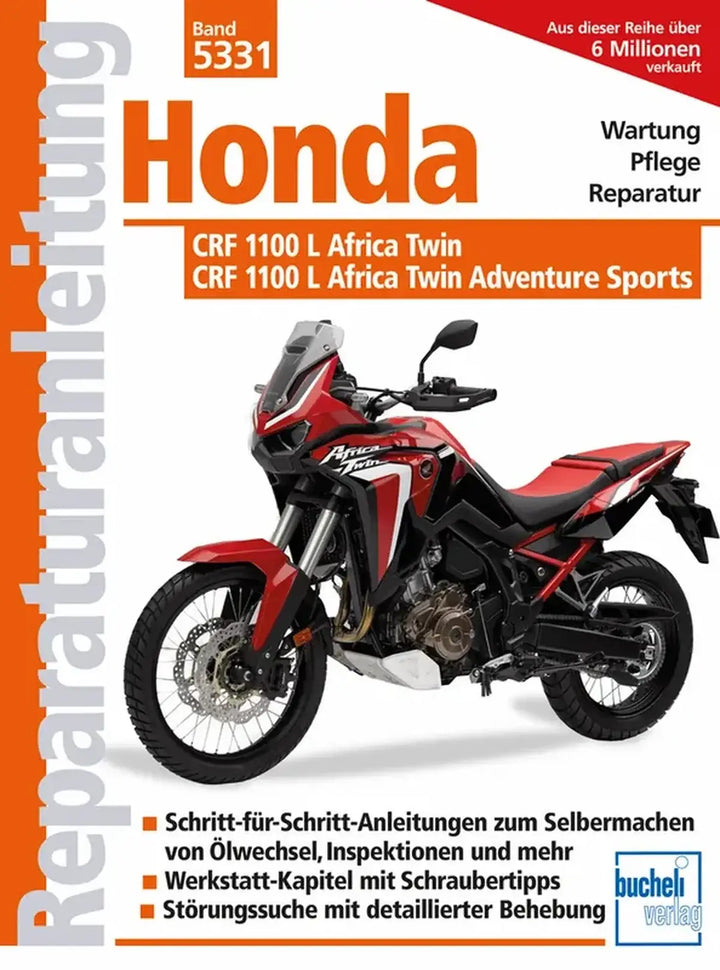 Honda CRF1100L Africa Twin Reparaturanleitung und Werkstatthandbuch - gedrucktes Buch zum Bestpreis! - verwuester.net