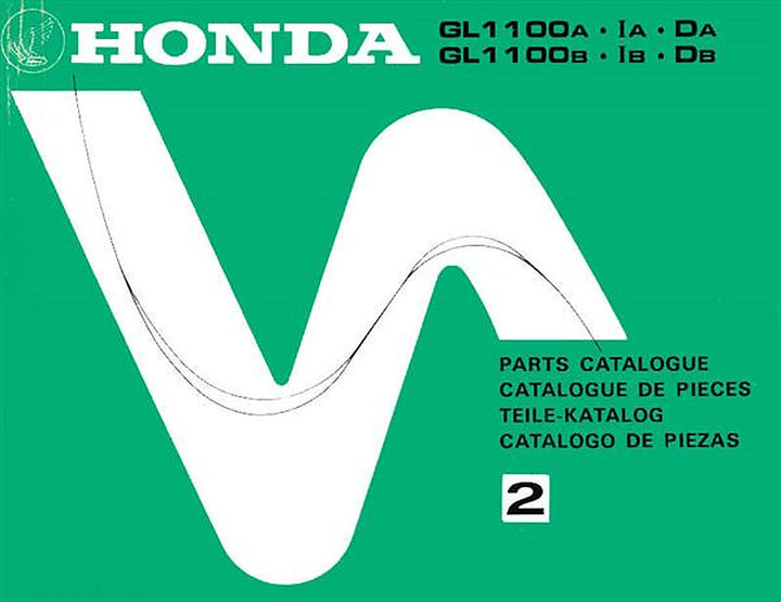 Honda GL1100A GL1100IA GL1100DA GL1100B GL1100IB GL1100DB Teilekatalog, Buchcover