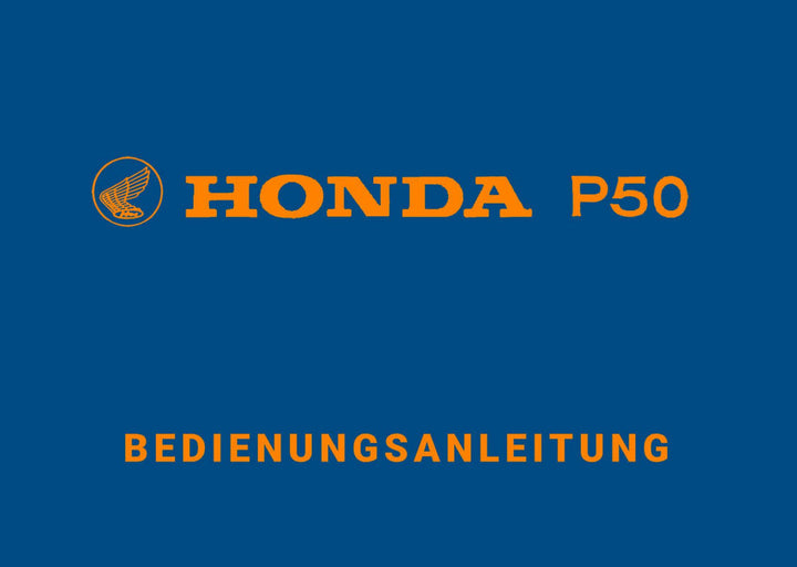 Honda P50 Bedienungsanleitung, Buchcover