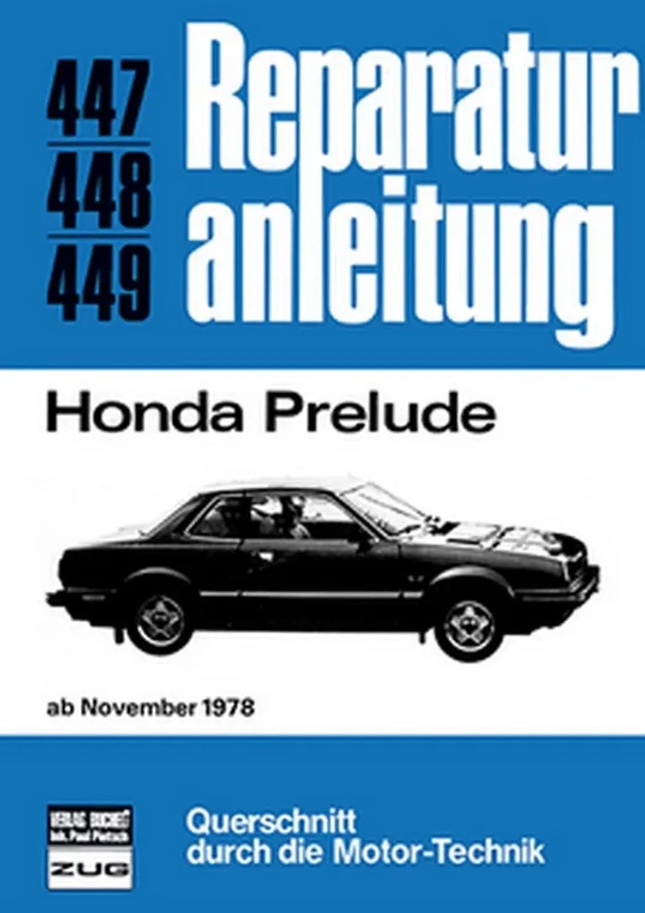 Honda Prelude Reparaturanleitung und Werkstatthandbuch - gedrucktes Buch zum Bestpreis! - verwuester.net