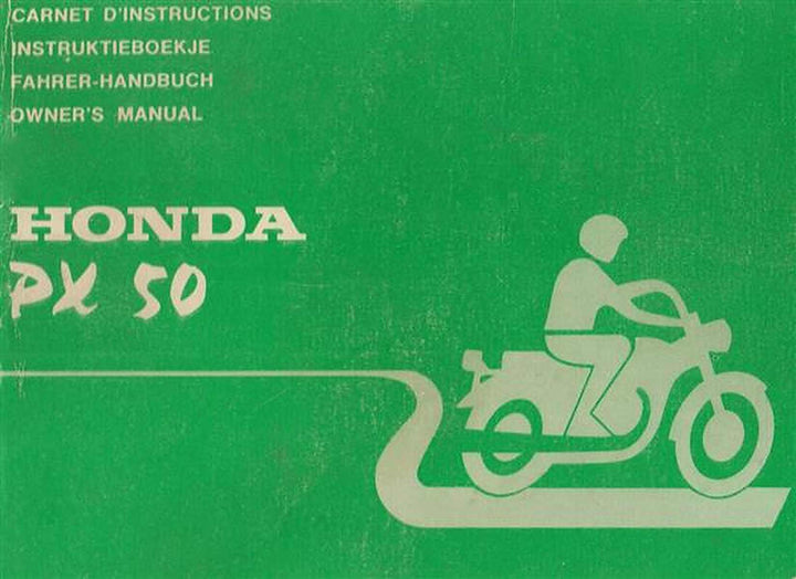 Honda PX50 Fahrerhandbuch, Buchcover