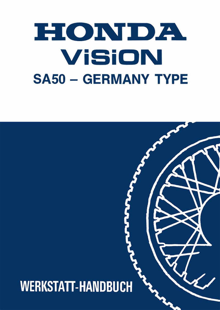 Honda SA50 Vision Werkstatthandbuch, Buchcover