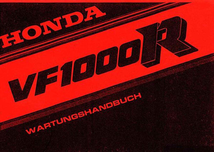 Honda VF1000R Reparaturanleitung, Buchcover