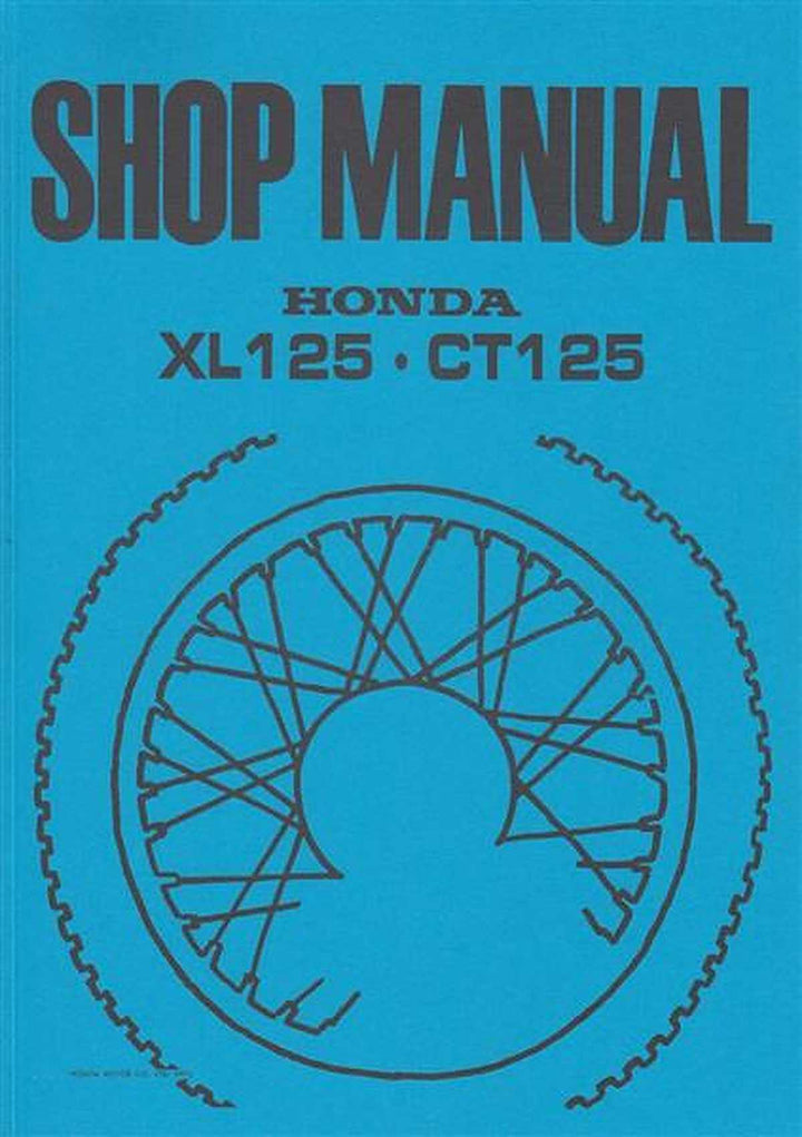 Honda XL125 CT125 Shop Manual, Buchcover