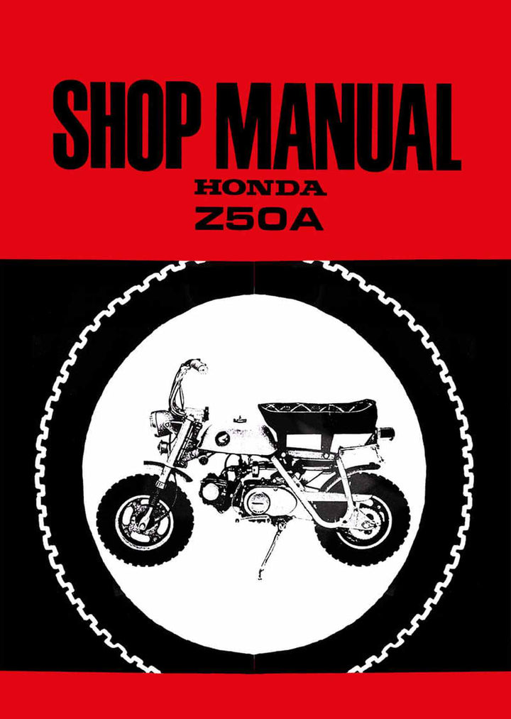 Honda Z50A Shop Manual, Buchcover