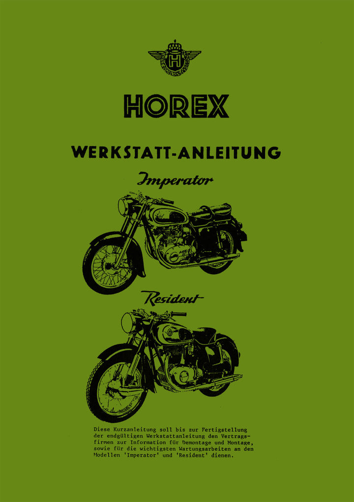 Cover der Horex Imperator und Resident Werkstatt-Anleitung