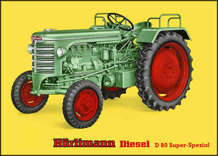 Hürlimann D80 Super-Special Traktor Poster, Poster-Motiv