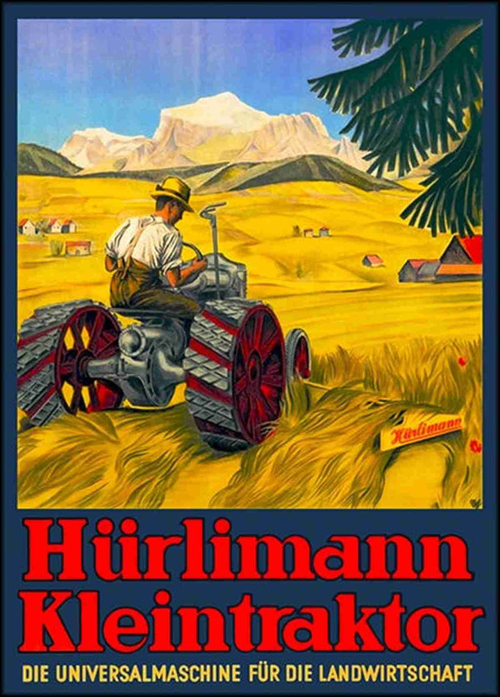 Hürlimann Kleintraktor Poster, Poster-Motiv