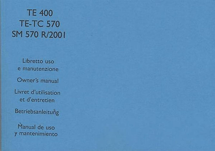 Husqvarna Motorrad TE 400, TE-TC 570, SM 570 R/2001, Betriebs- und Wartungsanleitung, Buchcover