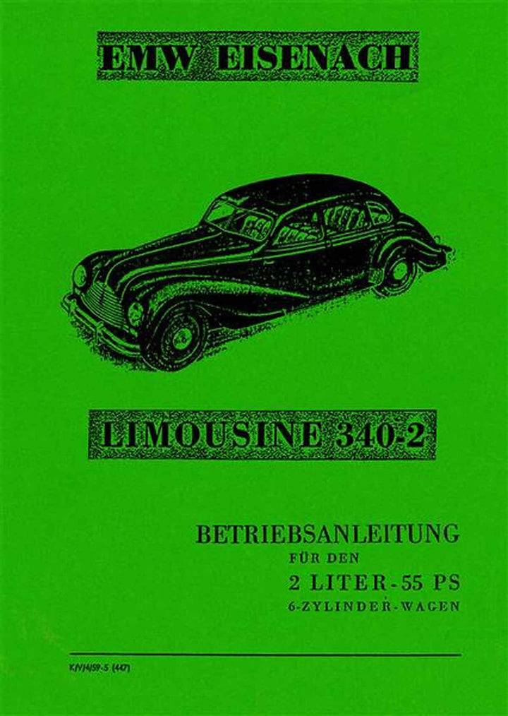 EMW 340-2 Betriebsanleitung, Buchcover