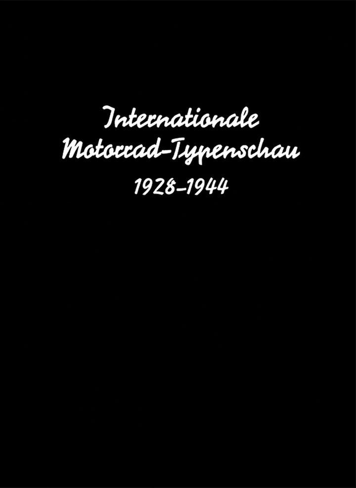 Internationale Motorrad-Typenschau 1928-1944, Buchcover