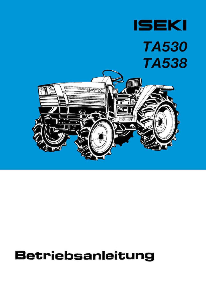 Iseki Traktor TA530 TA538 Betriebsanleitung, Buchcover