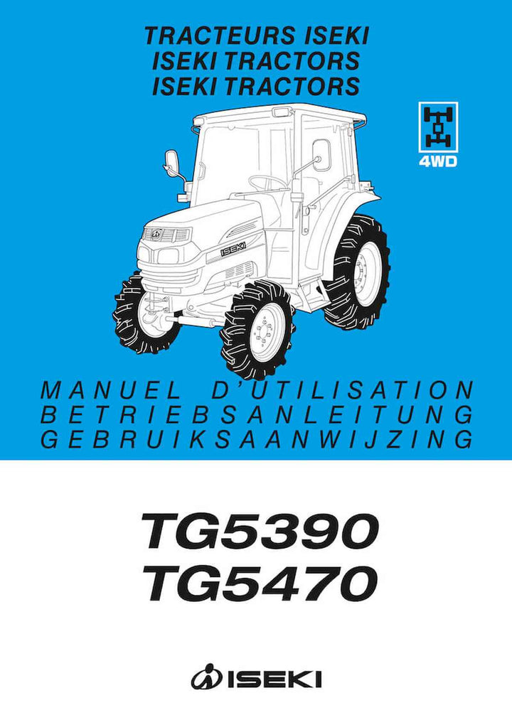 Iseki Traktor TG5390 TG5470 Betriebsanleitung, Buchcover