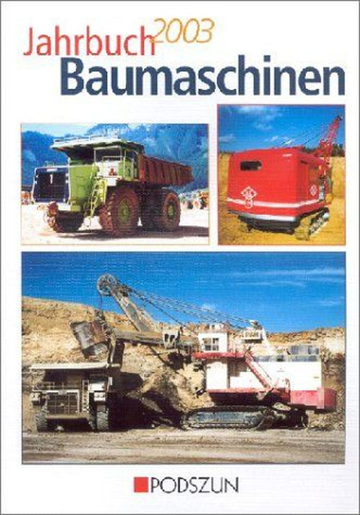 Jahrbuch Baumaschinen 2003, Buchcover