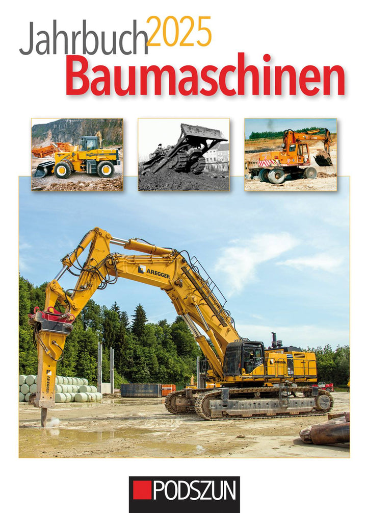 Jahrbuch Baumaschinen 2025, Buchcover