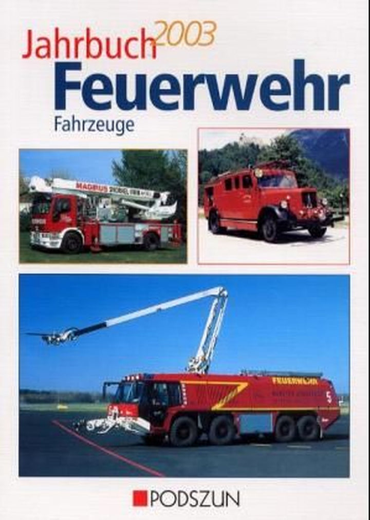Jahrbuch Feuerwehr Fahrzeuge 2003, Buchcover