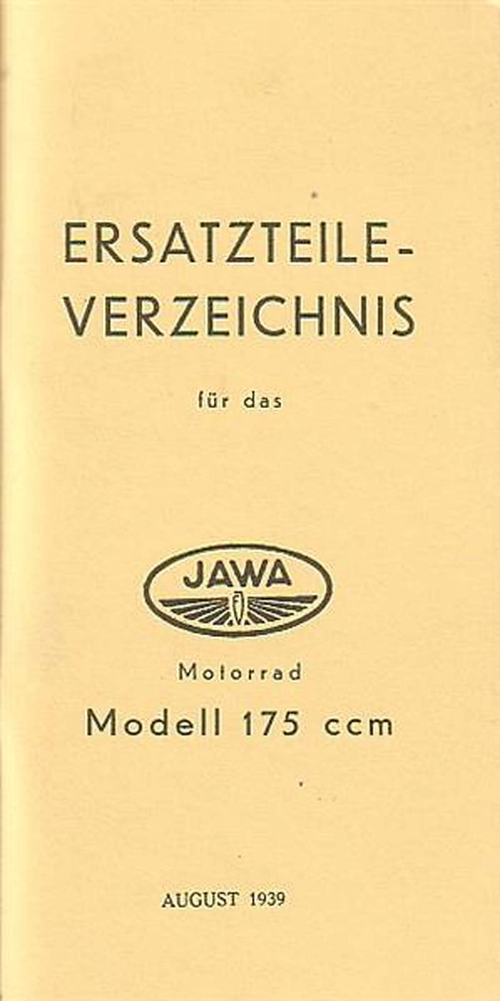 Jawa 175 Ersatzteilkatalog, Buchcover