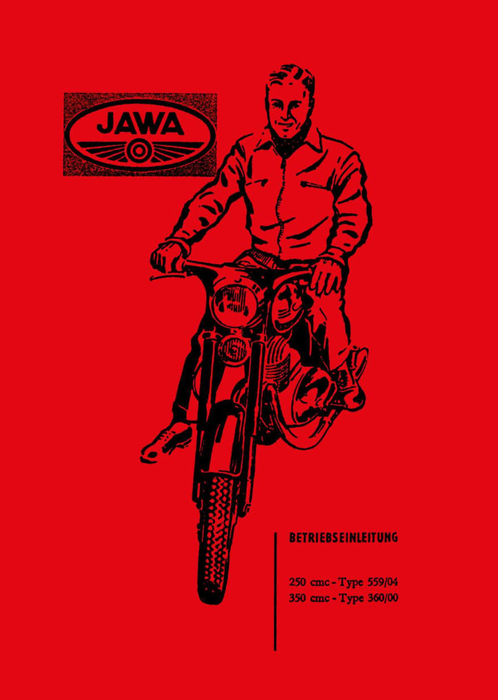 Jawa 250 und 350 Betriebsanleitung, Buchcover