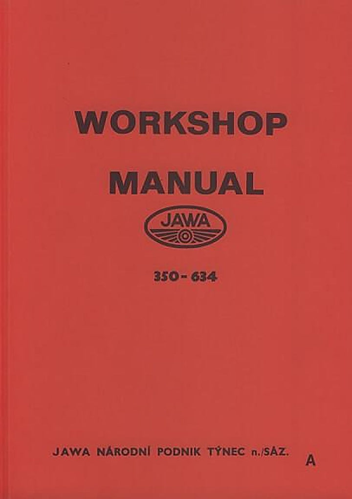 Jawa 350, 2 Zylinder, für Typ 634, Repair Manual, Buchcover