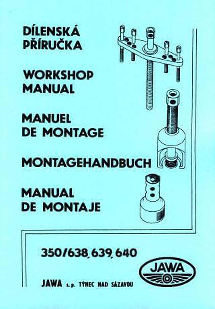 Jawa 350, Typen 638, 639, 640, Reparaturanleitung, Buchcover