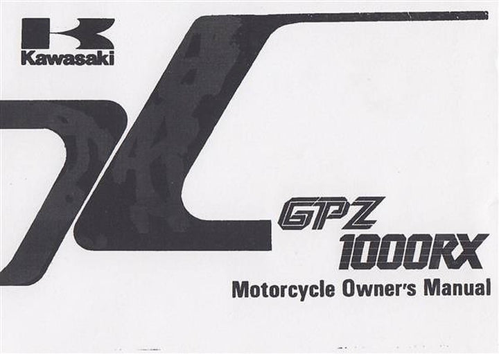 Kawasaki GPZ 1000 RX Owner&
