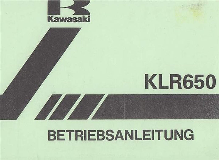 Kawasaki KLR 650 - C 1, Betriebsanleitung, Buchcover